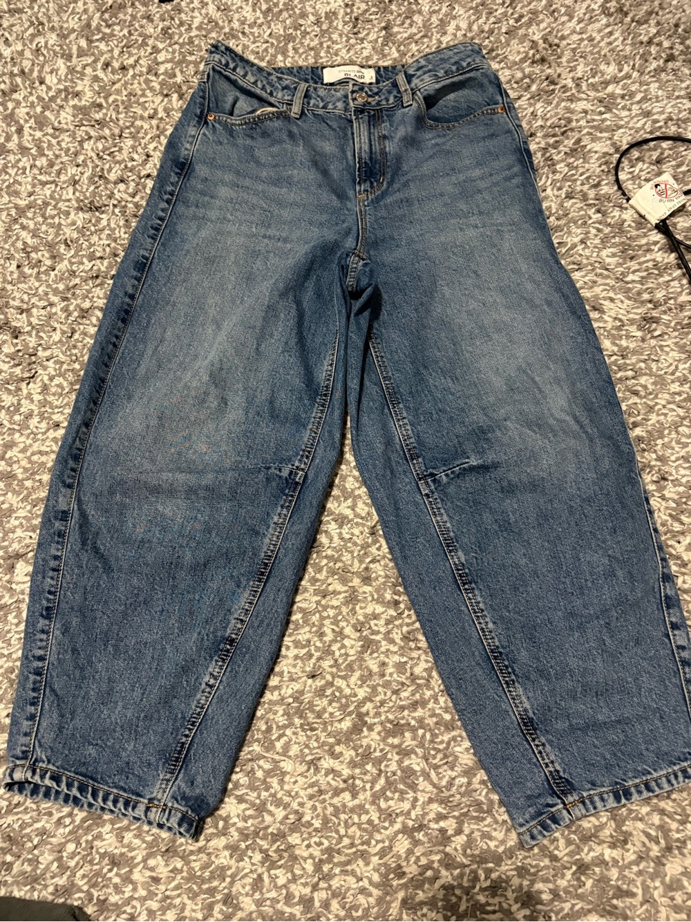 Dynamite Women's Flare Wide-Leg Jeans - Medium Blue Wash